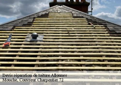 Devis réparation de toiture  allonnes-72700 Mouche, Couvreur Charpentier 72