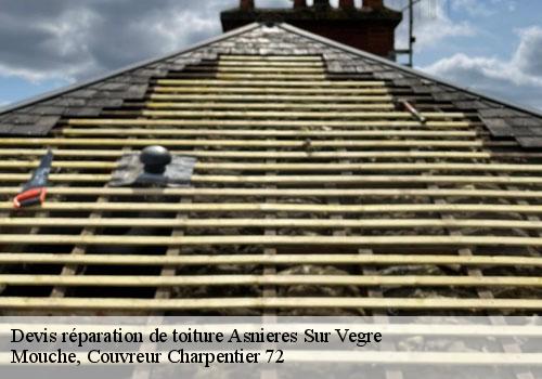 Devis réparation de toiture  asnieres-sur-vegre-72430 Mouche, Couvreur Charpentier 72