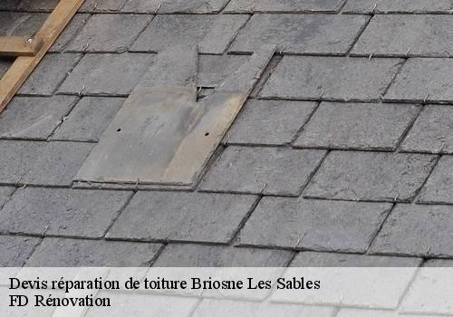 Devis réparation de toiture