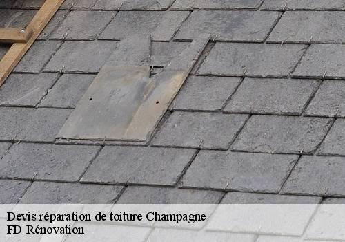 Devis réparation de toiture