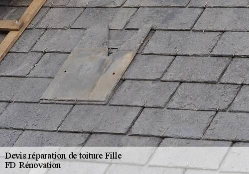 Devis réparation de toiture