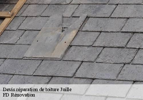 Devis réparation de toiture