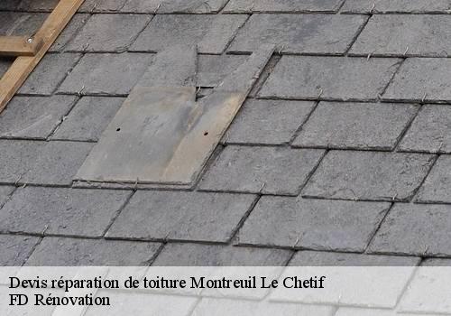 Devis réparation de toiture