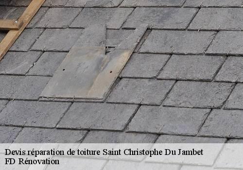 Devis réparation de toiture