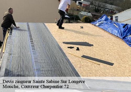 Devis zingueur sainte-sabine-sur-longeve-72380 Mouche, Couvreur Charpentier 72