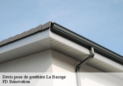 Devis pose de gouttière
