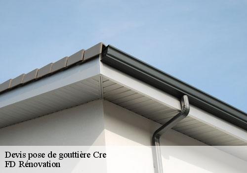 Devis pose de gouttière