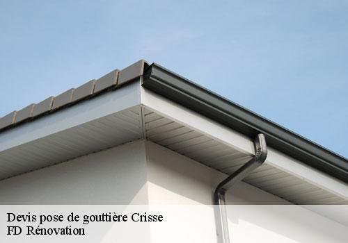Devis pose de gouttière