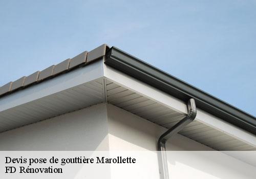 Devis pose de gouttière