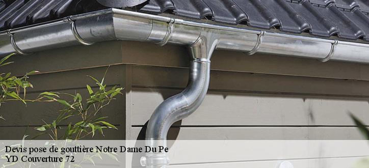 Devis pose de gouttière