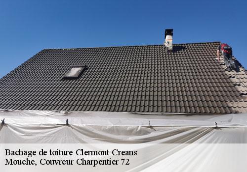 Bachage de toiture  clermont-creans-72200 Mouche, Couvreur Charpentier 72