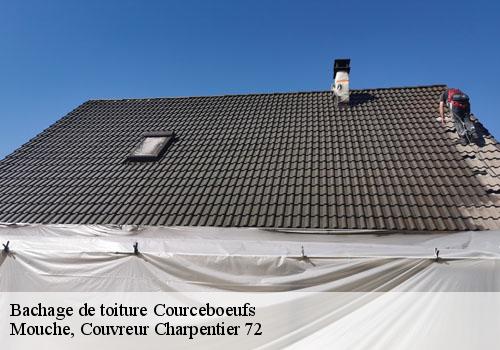 Bachage de toiture  courceboeufs-72290 Mouche, Couvreur Charpentier 72