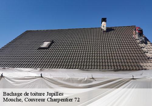 Bachage de toiture jupilles-72500 Mouche, Couvreur Charpentier 72