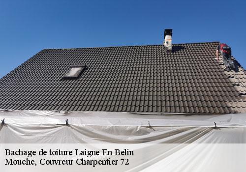 Bachage de toiture  laigne-en-belin-72220 Mouche, Couvreur Charpentier 72