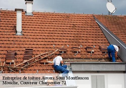 Entreprise de toiture  auvers-sous-montfaucon-72540 Mouche, Couvreur Charpentier 72