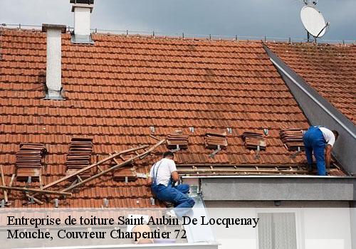 Entreprise de toiture  saint-aubin-de-locquenay-72130 Mouche, Couvreur Charpentier 72