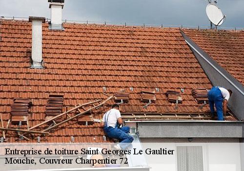 Entreprise de toiture  saint-georges-le-gaultier-72590 Mouche, Couvreur Charpentier 72