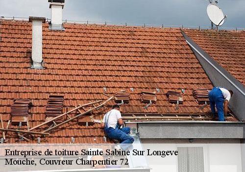 Entreprise de toiture  sainte-sabine-sur-longeve-72380 Mouche, Couvreur Charpentier 72