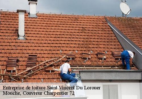 Entreprise de toiture  saint-vincent-du-lorouer-72150 Mouche, Couvreur Charpentier 72