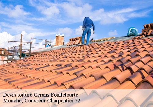 Devis toiture  cerans-foulletourte-72330 Mouche, Couvreur Charpentier 72