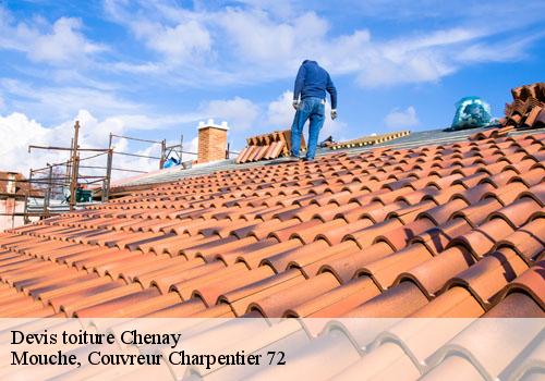 Devis toiture  chenay-72610 Mouche, Couvreur Charpentier 72
