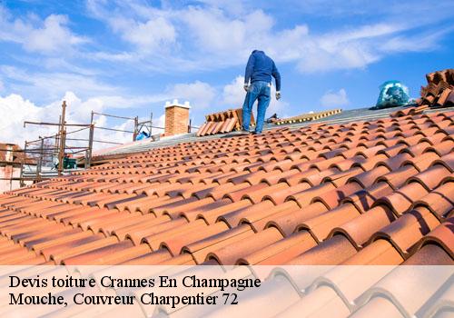 Devis toiture  crannes-en-champagne-72540 Mouche, Couvreur Charpentier 72