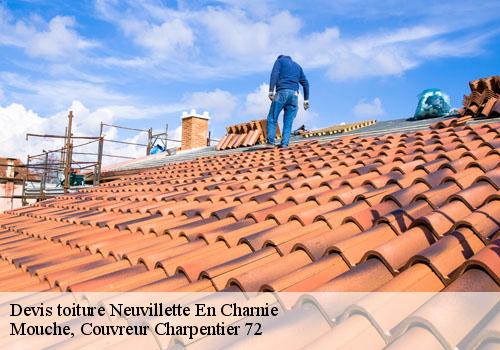 Devis toiture  neuvillette-en-charnie-72140 Mouche, Couvreur Charpentier 72