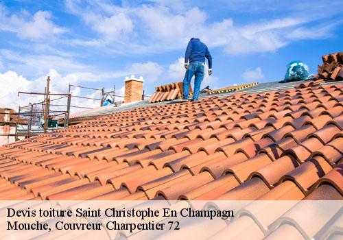 Devis toiture  saint-christophe-en-champagn-72540 Mouche, Couvreur Charpentier 72
