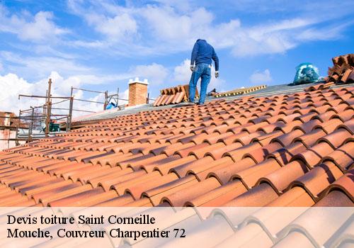 Devis toiture  saint-corneille-72460 Mouche, Couvreur Charpentier 72