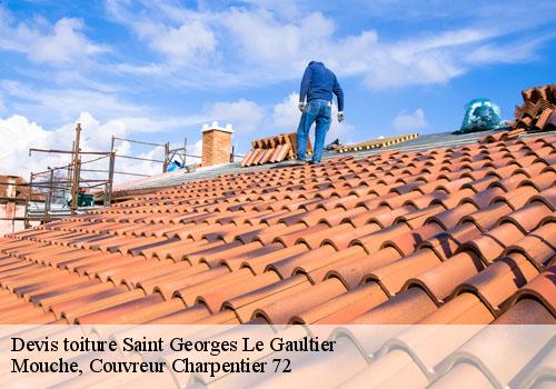 Devis toiture saint-georges-le-gaultier-72590 Mouche, Couvreur Charpentier 72
