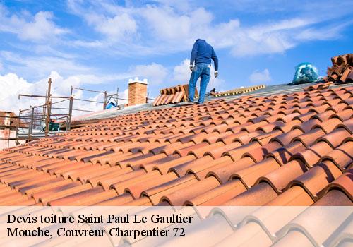 Devis toiture  saint-paul-le-gaultier-72590 Mouche, Couvreur Charpentier 72