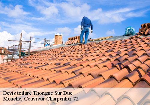 Devis toiture  thorigne-sur-due-72160 Mouche, Couvreur Charpentier 72