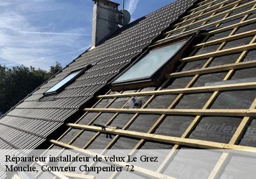 Réparateur installateur de velux le-grez-72140 Mouche, Couvreur Charpentier 72