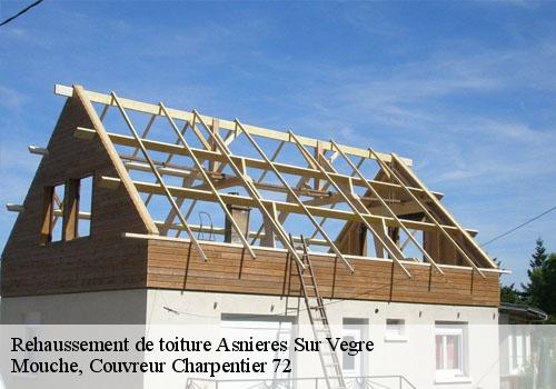 Rehaussement de toiture  asnieres-sur-vegre-72430 Mouche, Couvreur Charpentier 72