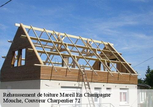 Rehaussement de toiture  mareil-en-champagne-72540 Mouche, Couvreur Charpentier 72