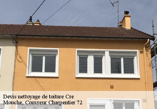 Devis nettoyage de toiture  cre-72200 Mouche, Couvreur Charpentier 72