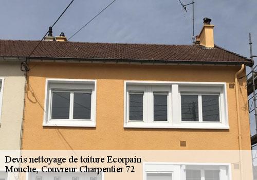 Devis nettoyage de toiture  ecorpain-72120 Mouche, Couvreur Charpentier 72