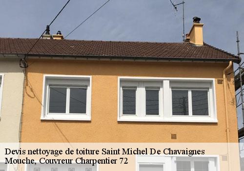 Devis nettoyage de toiture  saint-michel-de-chavaignes-72440 Mouche, Couvreur Charpentier 72