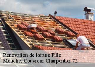 Rénovation de toiture  fille-72210 Mouche, Couvreur Charpentier 72