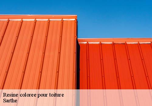 Resine coloree pour toiture