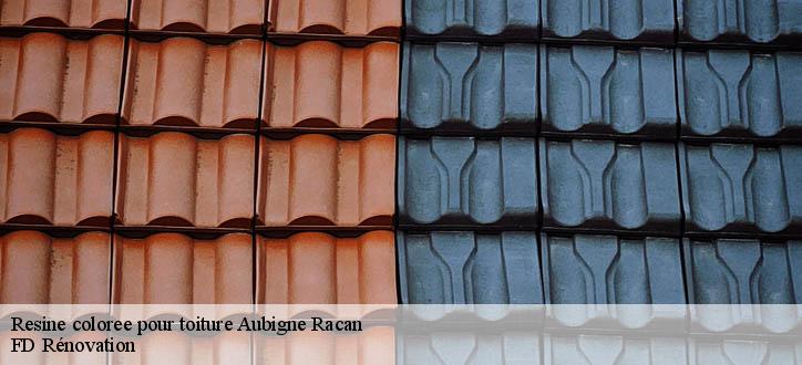 Resine coloree pour toiture