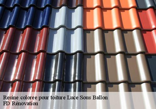 Resine coloree pour toiture
