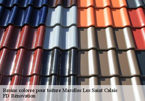 Resine coloree pour toiture