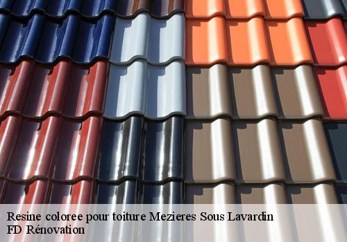 Resine coloree pour toiture