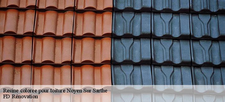 Resine coloree pour toiture