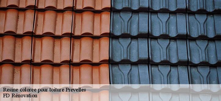 Resine coloree pour toiture