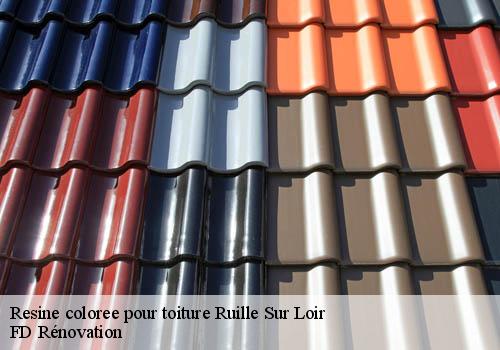 Resine coloree pour toiture