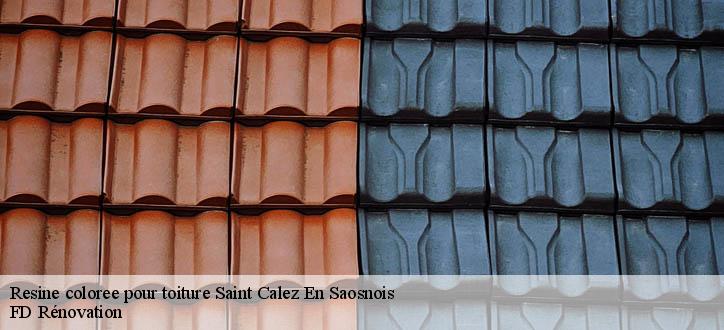 Resine coloree pour toiture