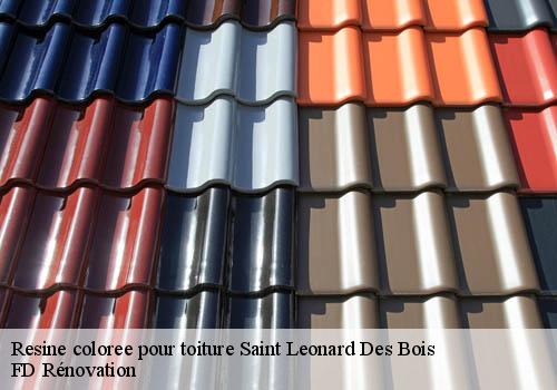 Resine coloree pour toiture
