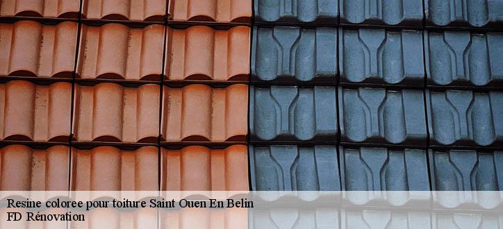 Resine coloree pour toiture
